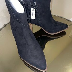 Black Faux suede boots